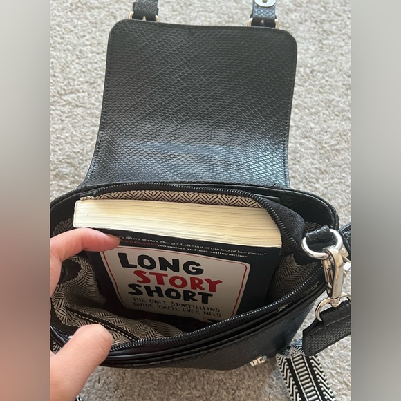 Black Mini Backpack + shoulder or crossbody bag purse - Picture 12 of 12